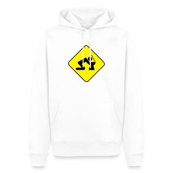 Alkohol - Männer Premium Bio Hoodie - Weiß - Vorne - Nico (187cm)