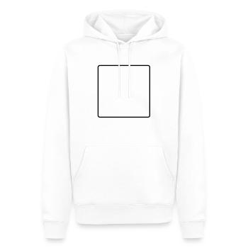 rahmen__f1 - Sweat à capuche Premium bio Homme - blanc - Devant - Nico (187cm)