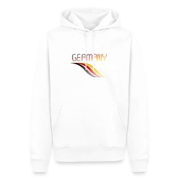 Germany 2 - Männer Premium Bio Hoodie - Weiß - Vorne - Nico (187cm)