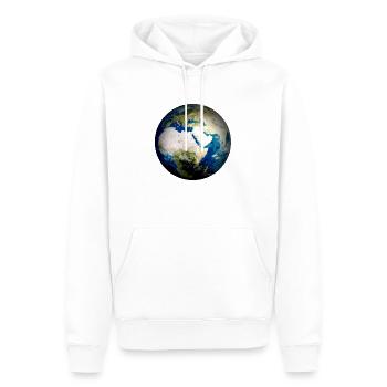 Weltkugel Erde - Männer Premium Bio Hoodie - Weiß - Vorne - Nico (187cm)