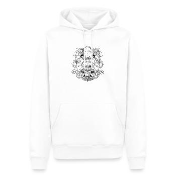 Invictus - Männer Premium Bio Hoodie - Weiß - Vorne - Nico (187cm)