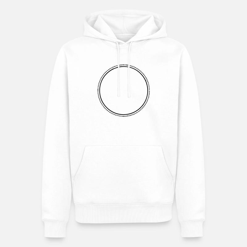 circle 4 ur design ★ Kreis - Männer Premium Bio Hoodie - Weiß
