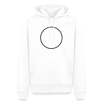 kreis3 - Männer Premium Bio Hoodie - Weiß - Vorne - Nico (187cm)