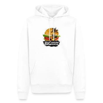 BIG KAHUNA - Men’s Premium Organic Hoodie - white - Front - Nico (187cm)