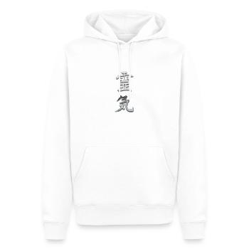 Reiki alt-japanische Kalligraphie 01 - Männer Premium Bio Hoodie - Weiß - Vorne - Nico (187cm)