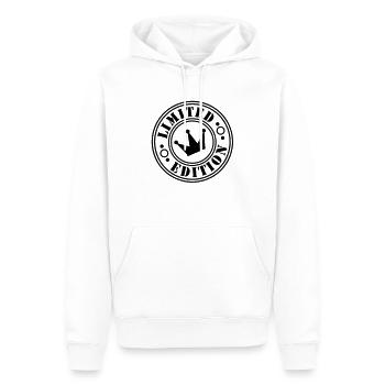 limited edition couronne 2ke - Sweat à capuche Premium bio Homme - blanc - Devant - Nico (187cm)
