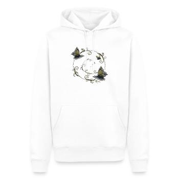 Feel the Energy - Männer Premium Bio Hoodie - Weiß - Vorne - Nico (187cm)