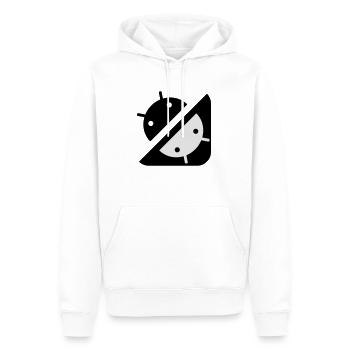 Ying Yang - Droid - Männer Premium Bio Hoodie - Weiß - Vorne - Nico (187cm)
