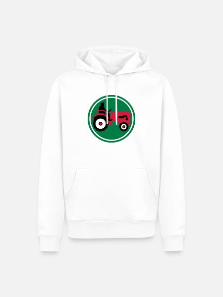 bauer_mit_traktor_032013_a_3c - Men’s Premium Organic Hoodie - white