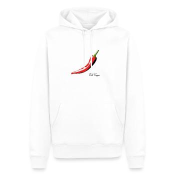 Piment - Sweat à capuche Premium bio Homme - blanc - Devant - Nico (187cm)
