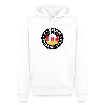 German Drinking Team 01 - Männer Premium Bio Hoodie - Weiß - Vorne - Nico (187cm)