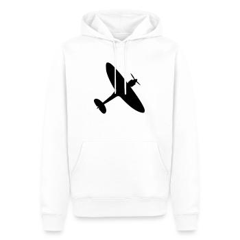 Spitfire - Men’s Premium Organic Hoodie - white - Front - Nico (187cm)