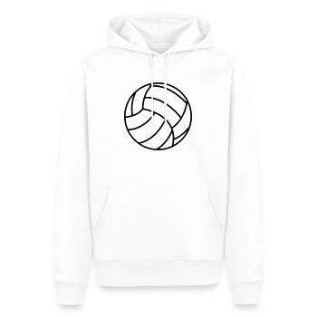 Volley-ball - Sweat à capuche Premium bio Homme - blanc - Devant - Nico (187cm)