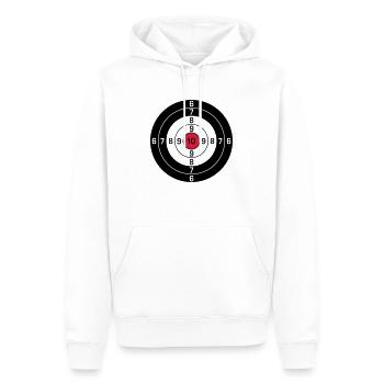 Target - Men’s Premium Organic Hoodie - white - Front - Nico (187cm)