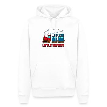 I'm the little brother - Men’s Premium Organic Hoodie - white - Front - Nico (187cm)