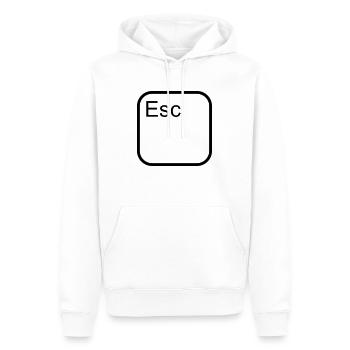 Hemd 'Esc' - Männer Premium Bio Hoodie - Weiß - Vorne - Nico (187cm)