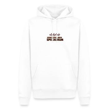 schokolade - Männer Premium Bio Hoodie - Weiß - Vorne - Nico (187cm)