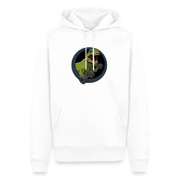 Big Guns Black Backing - Men’s Premium Organic Hoodie - white - Front - Nico (187cm)
