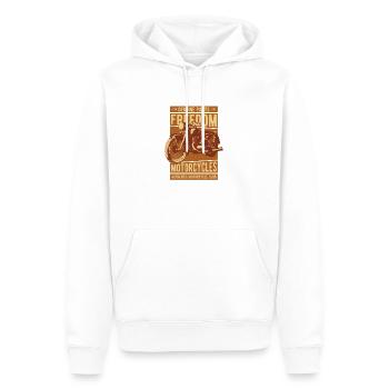 Garage à vélo - Sweat à capuche Premium bio Homme - blanc - Devant - Nico (187cm)