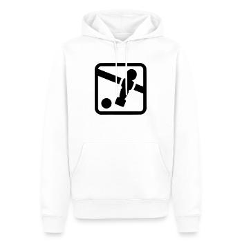 Tischkicker - Männer Premium Bio Hoodie - Weiß - Vorne - Nico (187cm)