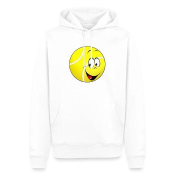 balle tennis enfant - Sweat à capuche Premium bio Homme - blanc - Devant - Nico (187cm)