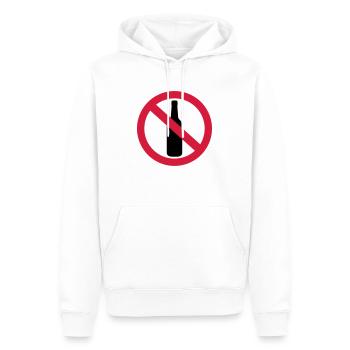 Alkohol - Männer Premium Bio Hoodie - Weiß - Vorne - Nico (187cm)