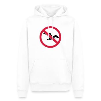 Goéland mouette - Sweat à capuche Premium bio Homme - blanc - Devant - Nico (187cm)
