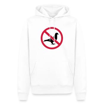 Pigeon - Sweat à capuche Premium bio Homme - blanc - Devant - Nico (187cm)