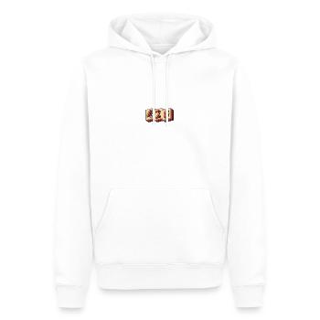 420 Retro Logo - Männer Premium Bio Hoodie - Weiß - Vorne - Nico (187cm)