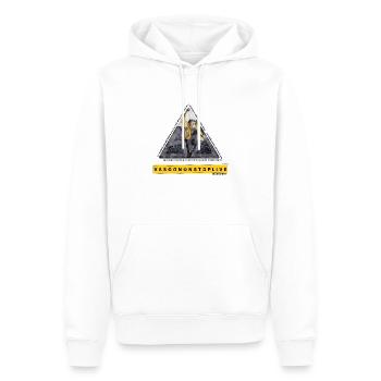 VASCO DreiECK - Männer Premium Bio Hoodie - Weiß - Vorne - Nico (187cm)