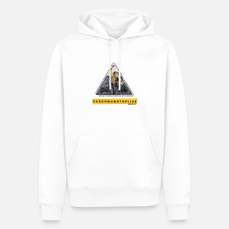 VASCO DreiECK - Männer Premium Bio Hoodie - Weiß