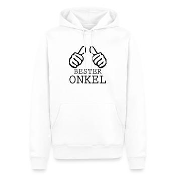 bester onkel - Männer Premium Bio Hoodie - Weiß - Vorne - Nico (187cm)
