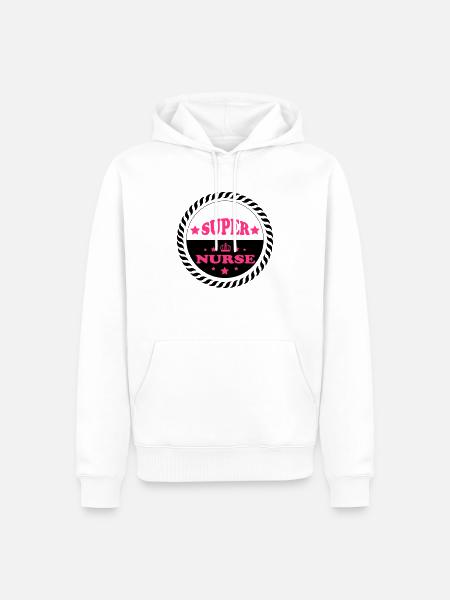 Super nurse - Men’s Premium Organic Hoodie - white