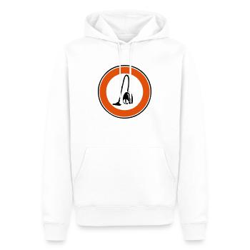 Staubsauger verboten Panel - Männer Premium Bio Hoodie - Weiß - Vorne - Nico (187cm)