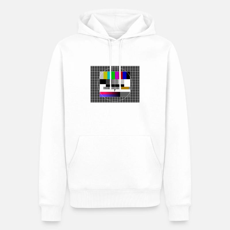 image test - Sweat à capuche Premium bio Homme - blanc