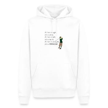 Devis de golf amusant pour les golfeurs - Sweat à capuche Premium bio Homme - blanc - Devant - Nico (187cm)