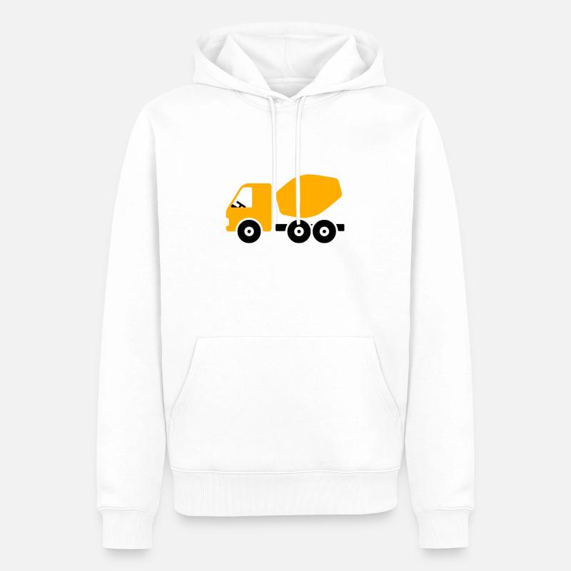 Béton Bande Dessinée - Sweat à capuche Premium bio Homme - blanc