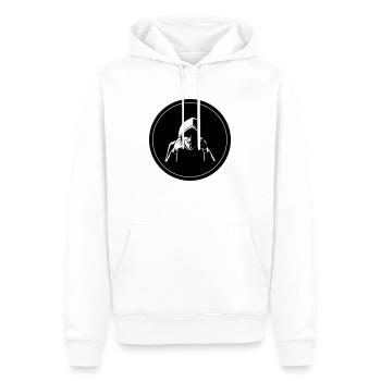 anonymous - Sweat à capuche Premium bio Homme - blanc - Devant - Nico (187cm)