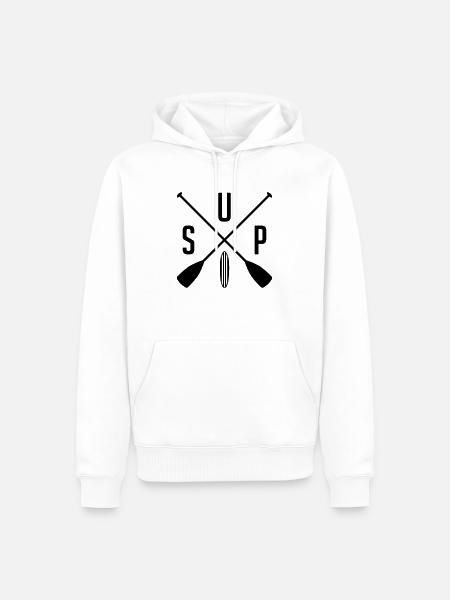 SUP - Männer Premium Bio Hoodie - Weiß