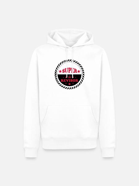 Super revisor - Men’s Premium Organic Hoodie - white