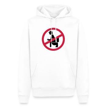 no shit sherlock - Männer Premium Bio Hoodie - Weiß - Vorne - Nico (187cm)