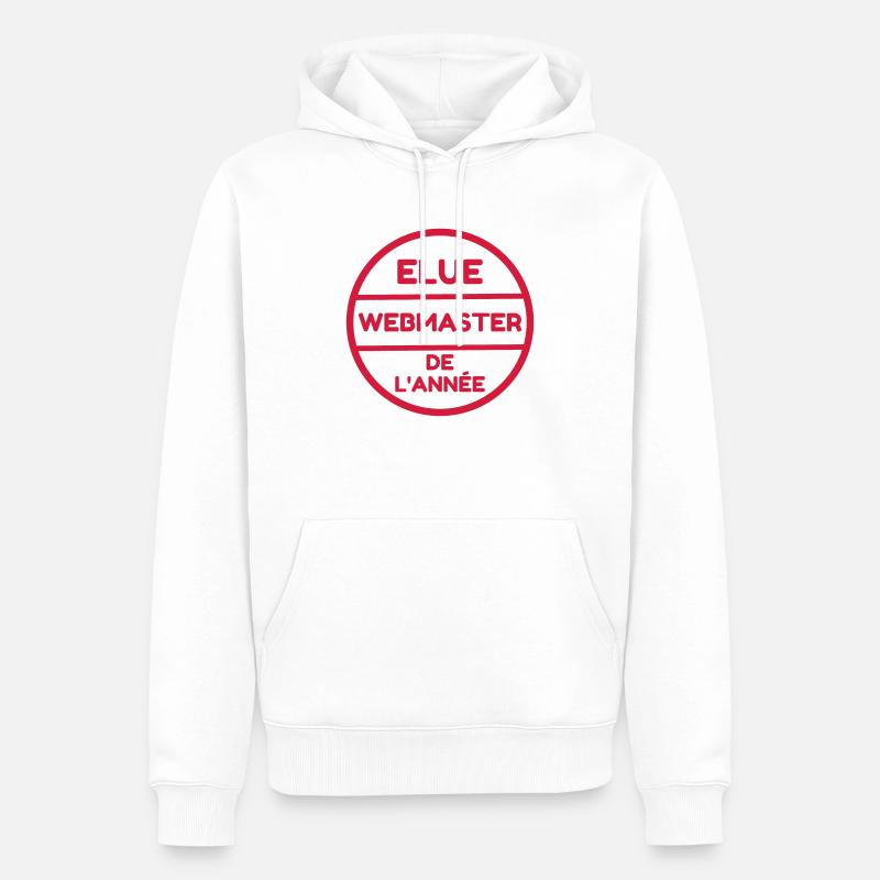 Webmaster Internet Web Geek Website - Sweat à capuche Premium bio Homme - blanc