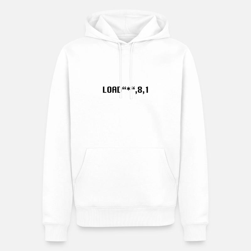 commandement - Sweat à capuche Premium bio Homme - blanc