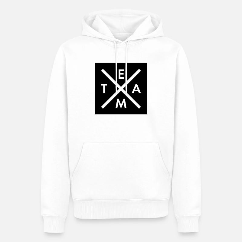Team - Männer Premium Bio Hoodie - Weiß