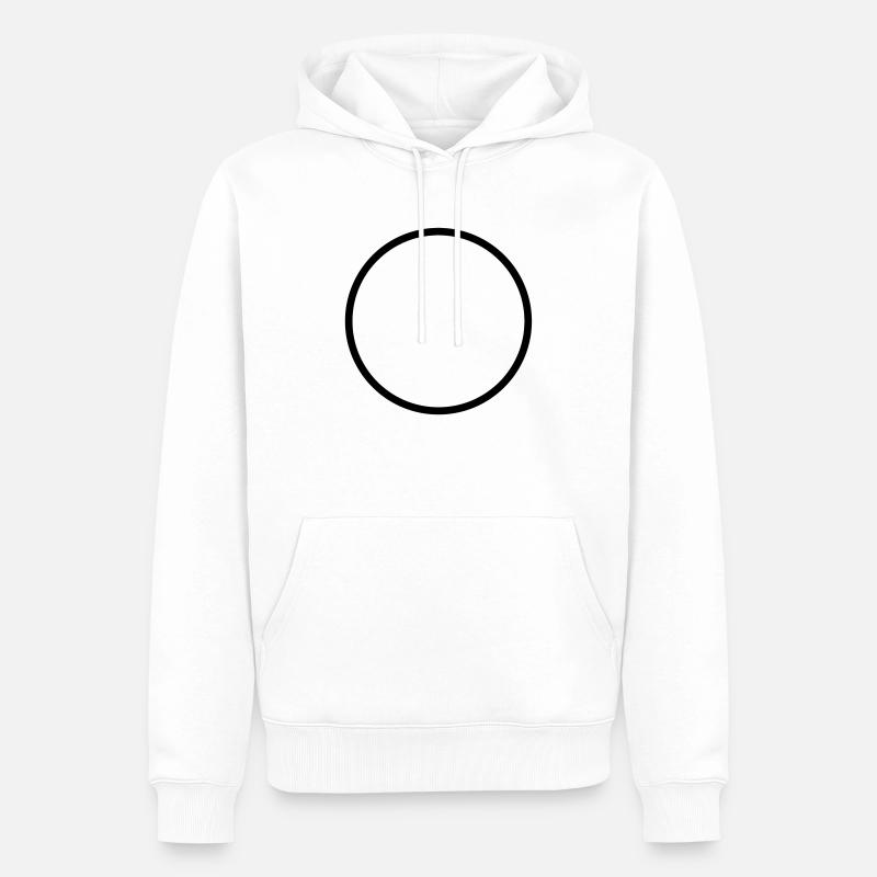A Personnaliser / Custom / Customiser / Customize - Sweat à capuche Premium bio Homme - blanc