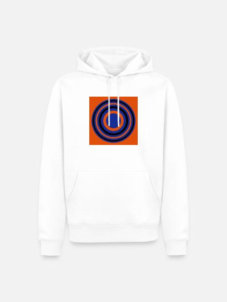 Bagues - Bagues - Sweat à capuche Premium bio Homme - blanc