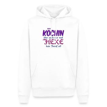 Köchin Hexe - Männer Premium Bio Hoodie - Weiß - Vorne - Nico (187cm)