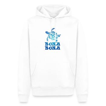 Polynesien Bora Bora Bora Schildkröte Tribal Tatto - Männer Premium Bio Hoodie - Weiß - Vorne - Nico (187cm)