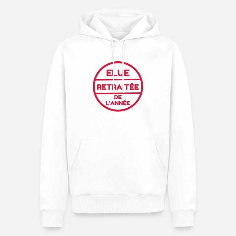 Retirement Retired Ruhestand Retraite Retraitée - Men’s Premium Organic Hoodie - white