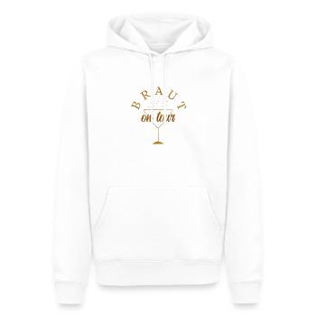 braut_on_tour_ - Männer Premium Bio Hoodie - Weiß - Vorne - Nico (187cm)
